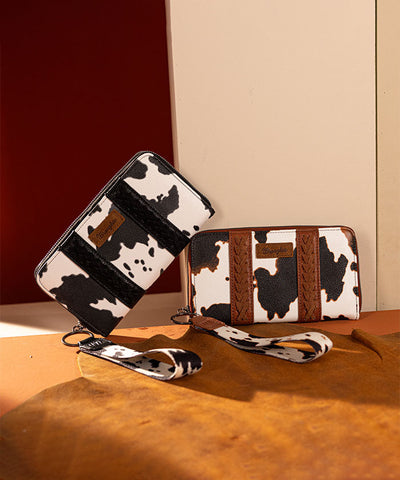 WRANGLER COW PRINT WALLET