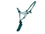Mini / Small PONY Size adjustable cowboy knot halter with matching removable lead