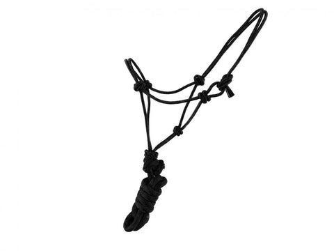 Mini / Small PONY Size adjustable cowboy knot halter with matching removable lead