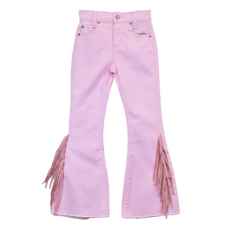 Pink Fringe Toddler Jeans BY COWGIRL HARDWARE