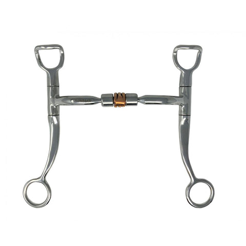 Stainless Steel Snaffle Bit with Copper Roller