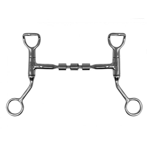 Stainless Steel Triple Barrel Snaffle Bit
