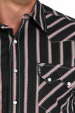 Men's Black Stripe Western Shirt by Cinch Jeans