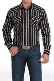 Men's Black Stripe Western Shirt by Cinch Jeans