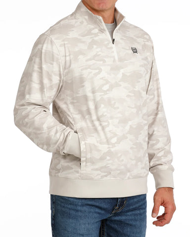 Men's Gray Camo Quarter Zip by Cinch Jeans