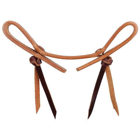 Double Knot Leather Curb Strap