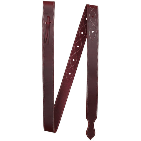 Stitched Argentina Cow Leather Tie Strap