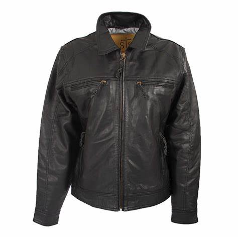 STS Ranchwear Youth Turnback Leather Jacket