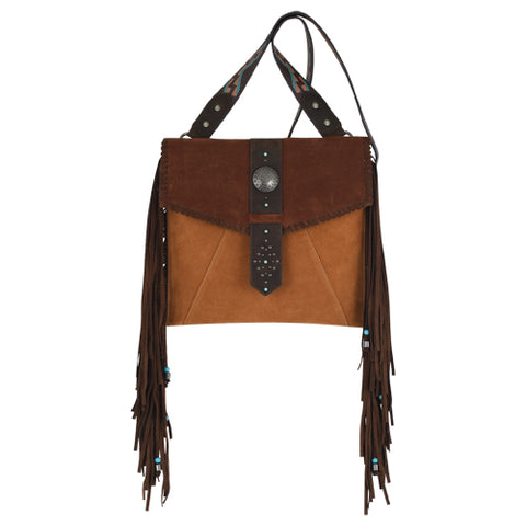 RED DIRT HAT CO TAN SUEDE LADIES CROSSBODY