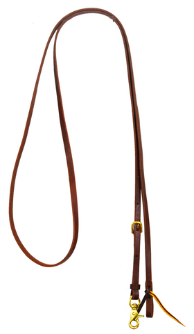 5/8" Harness Leather Adjustable Roping Rein