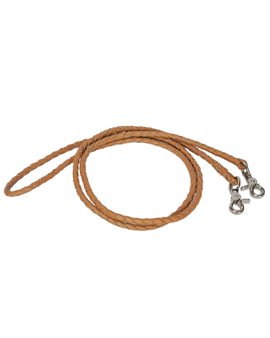 Braided Leather Roping Rein