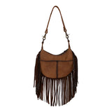 COWHIDE NELLIE FRINGE BAG by STS