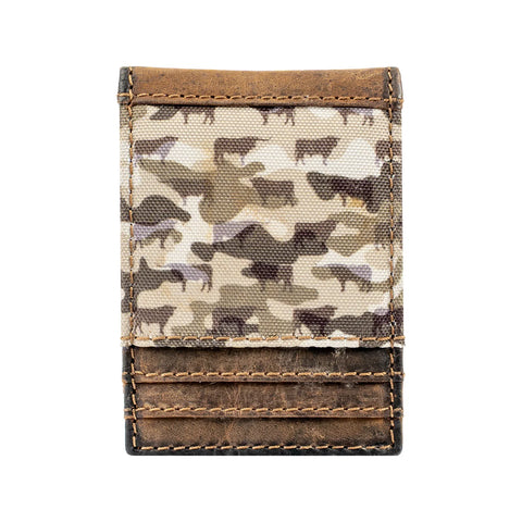 Bull Camo Money Clip Wallet BY STS