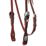 Turquoise Halo Browband Headstall