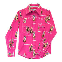 Girl's Berry "Vintage Cowgirl" Western Shirt BY COWGIRL HARDWARE