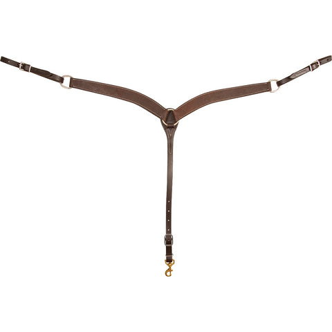 1.75" Chocolate Roughout Breastcollar by Martin Saddlery