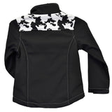 YOUTH COWPRINT ACCENT SOFTSHELL JACKET BY COWBOY HARDWARE