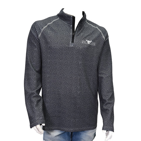 MEN'S CHARCOAL GREY ATHLETIC 1/4 ZIP PULLOVER BY COWBOY HARDWARE