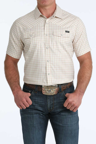 Men's Short Sleeve Pearl Snap Shirt by Cinch Jeans