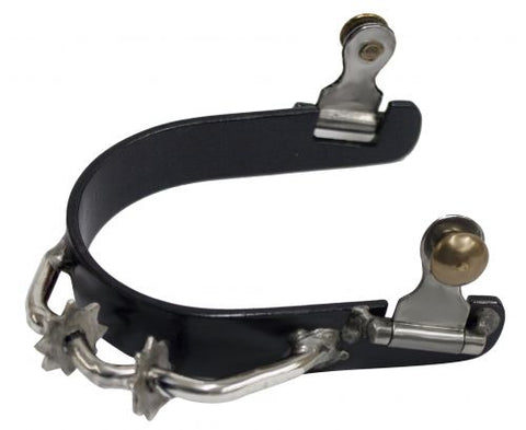 Blued Bumper Spurs with Rowels