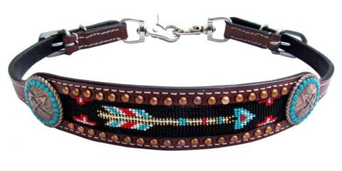 Beaded Arrow Inlay Wither Strap
