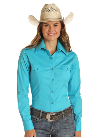 Long Sleeve Stretch Snap Shirt by Panhandle