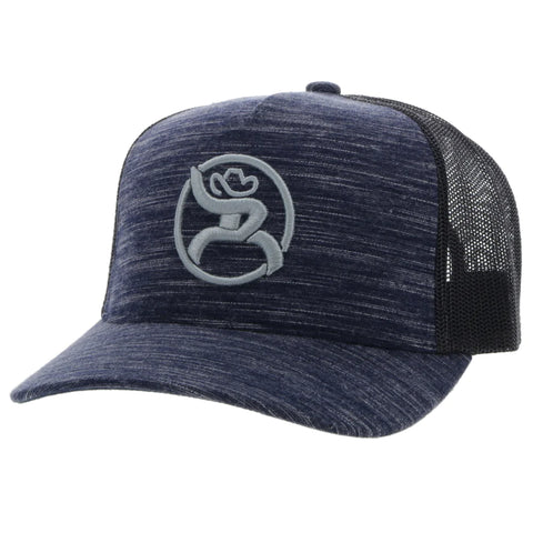 ROUGHY NAVY AND BLACK CAP BY HOOEY