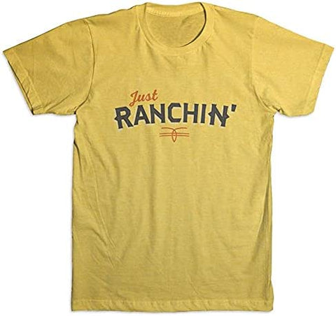 Yellow Just Ranchin T-Shirt BT DALE BRISBY