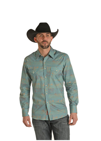Men's Long Sleeve Print by Rock and Roll Denim