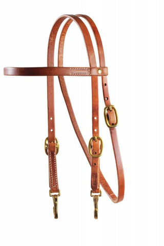 SNAP CHEEK BROWBAND HEADSTALL By Profesional's Choice