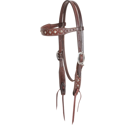Pyramid Dotted Headstall by Martin Saddlery