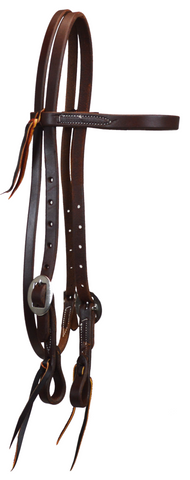 Double Stainless Cart Buckle Browband Headstall