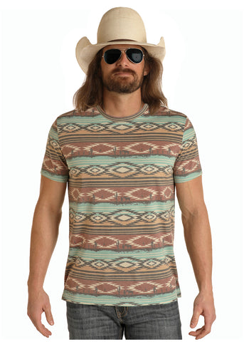 Dale Brisby Aztec Print T-Shirt