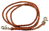 Braided Leather Roping Rein