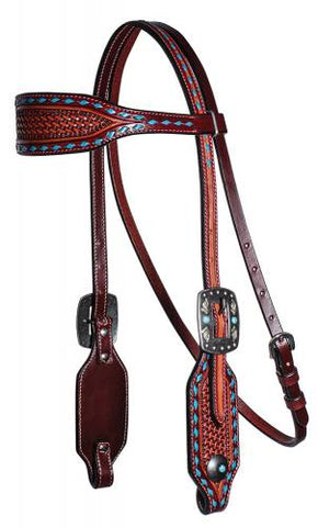 Basket Weave Collection Browband Headstall