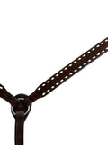 Double J Brown Rough Out Breast Collar