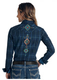 LADIES EMBROIDERED BUTTON DOWN BY PANHANDLE