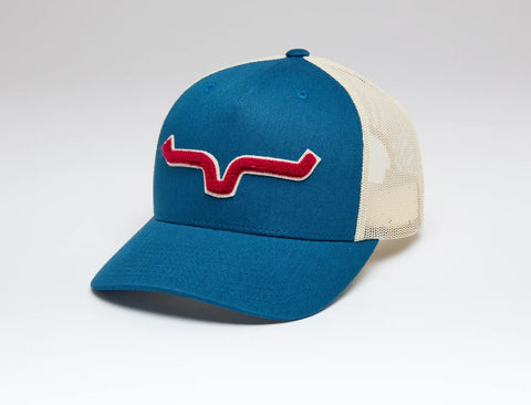 Dark Blue Tracker Trucker Hat by Kimes Ranch