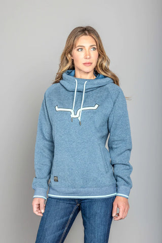 Navy Heather Two Scoops Hoodie by Kimes Ranch
